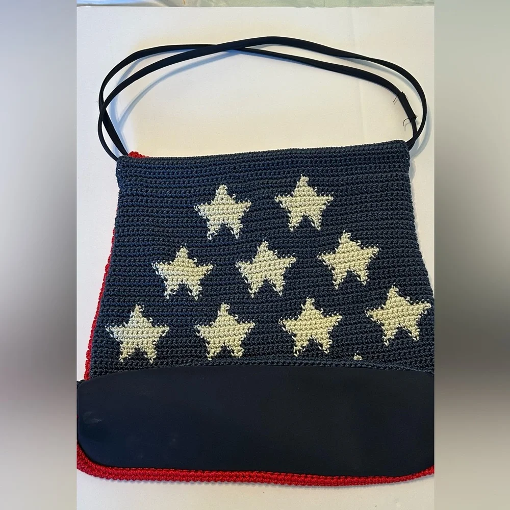 Crossbody Woven Red/White/Blue‎ Patriotic Shoulder Purse/Handbag